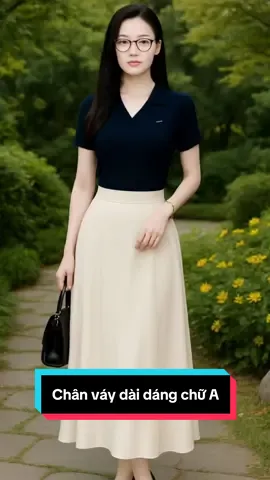 Chị em nào đang tự ti chân to chân nhuêuf khuyết điểm mặc ngay e chân váy dài dáng xoè chữ A nhé#thoitrangnu #viralvide #xuhuong .