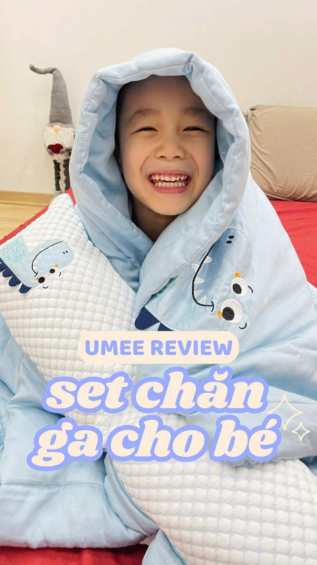 Rì viu cho mấy bà bộ chăn ga tui mua cho anh Jul ưng ơi là ưng nè <3 #goodnightbedding #goodnightbebe #bogagoigapgon #vuanem #UmeeDecor 