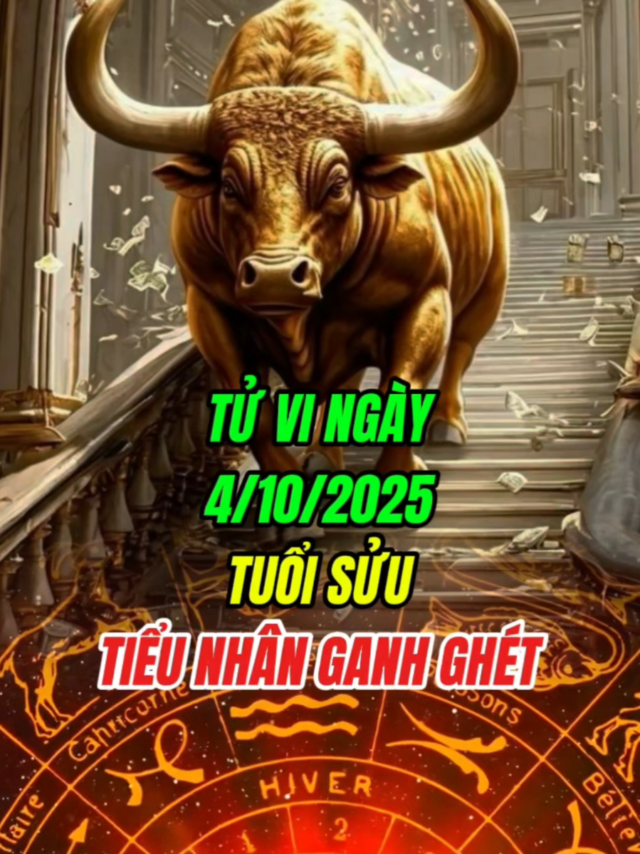 Tử Vi Ngày 4/10/2025. Tuổi Sửu tiểu nhân ganh ghét  #xuhuong #dieumenhkyhoa #tuvi12congiap #tuvihangngay #lasotuvi 