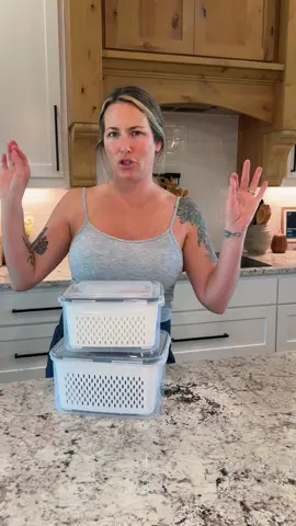 These containers have already paid for themselves. They really WORK! #storagecontainers #kitchenessentials #fridgeorganization #container #kitchenmusthave 