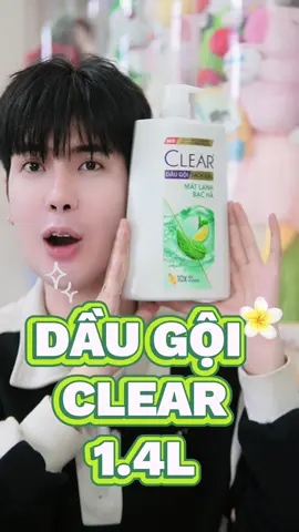 Chai 1 lít 4 dầu gội Clear zậy xài mới đã cái nư #CLEAR #clearbacha #hoptaccungUnilever 