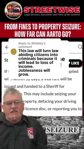 Replying to @Wildeby KNOW YOUR RIGHTS! ❌  BE ROADBLOCK READY THIS 1ST OF DECEMBER BEGINNING OF AARTO ACT🇿🇦👮🏻‍♀️ Infringement notices  Courtesy letters Enforcement letters Warrant of Arrest  WhatsApp 065 846 3121 No Spot Fines! 🔑 Keep Your Keys! 🚫 No Unlawful Searches! IN YOUR CAR: ESSENTIALS! ✅ Licence & Reg 🛡️ Contacts & Streetwise Legal Services  STAY CALM. STAY SMART. 🎥 Record Interactions 🆔 Ask Officer Appointment Card🗣️ 