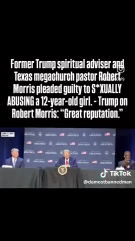 Trump endorsed him. Makes sense. Release the files. #robertmorris #protectourchildren #religioustrauma 