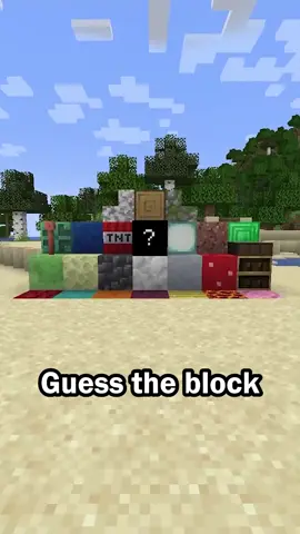 Guess the Minecraft block in 60 seconds #Minecraft #trivia 