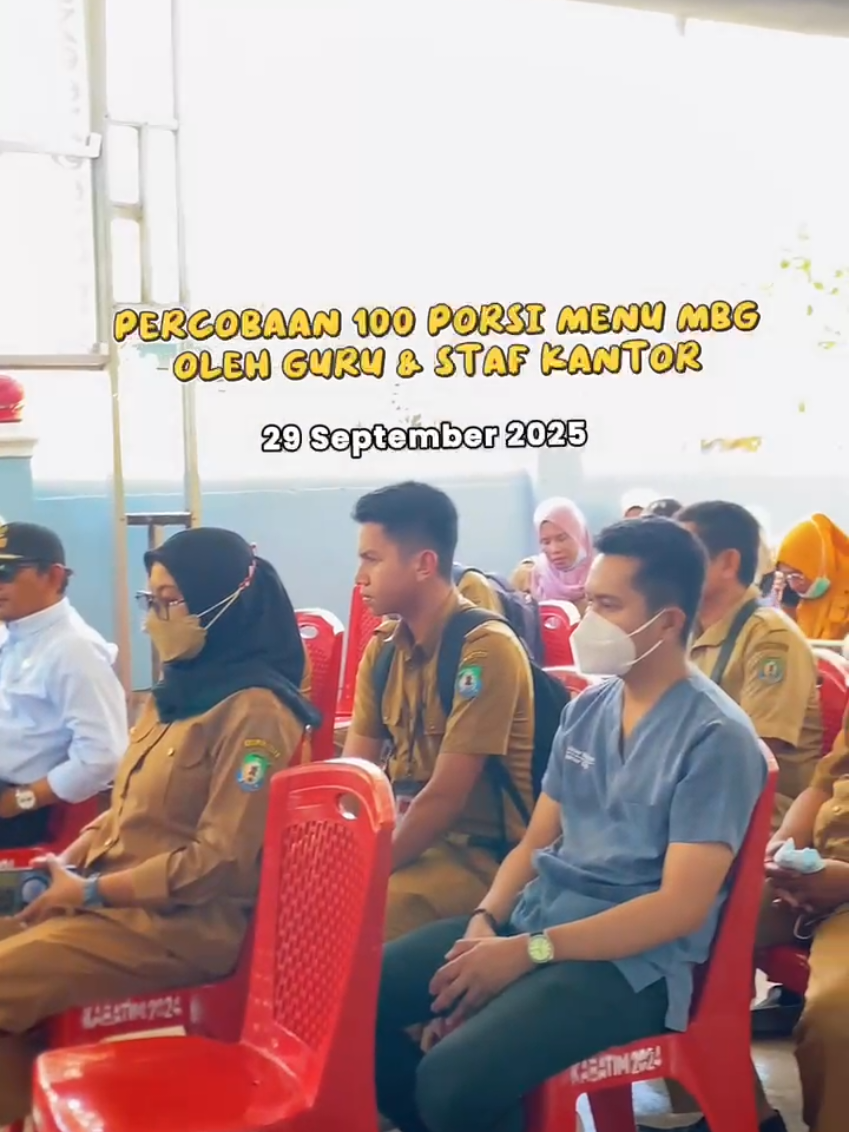 percobaan menu mbg 100 porsi untuk guru kepala sekolah dan staff kantor di kecamatan kabaena timur 😊 #mbg #makangratisprabowo #sppg 