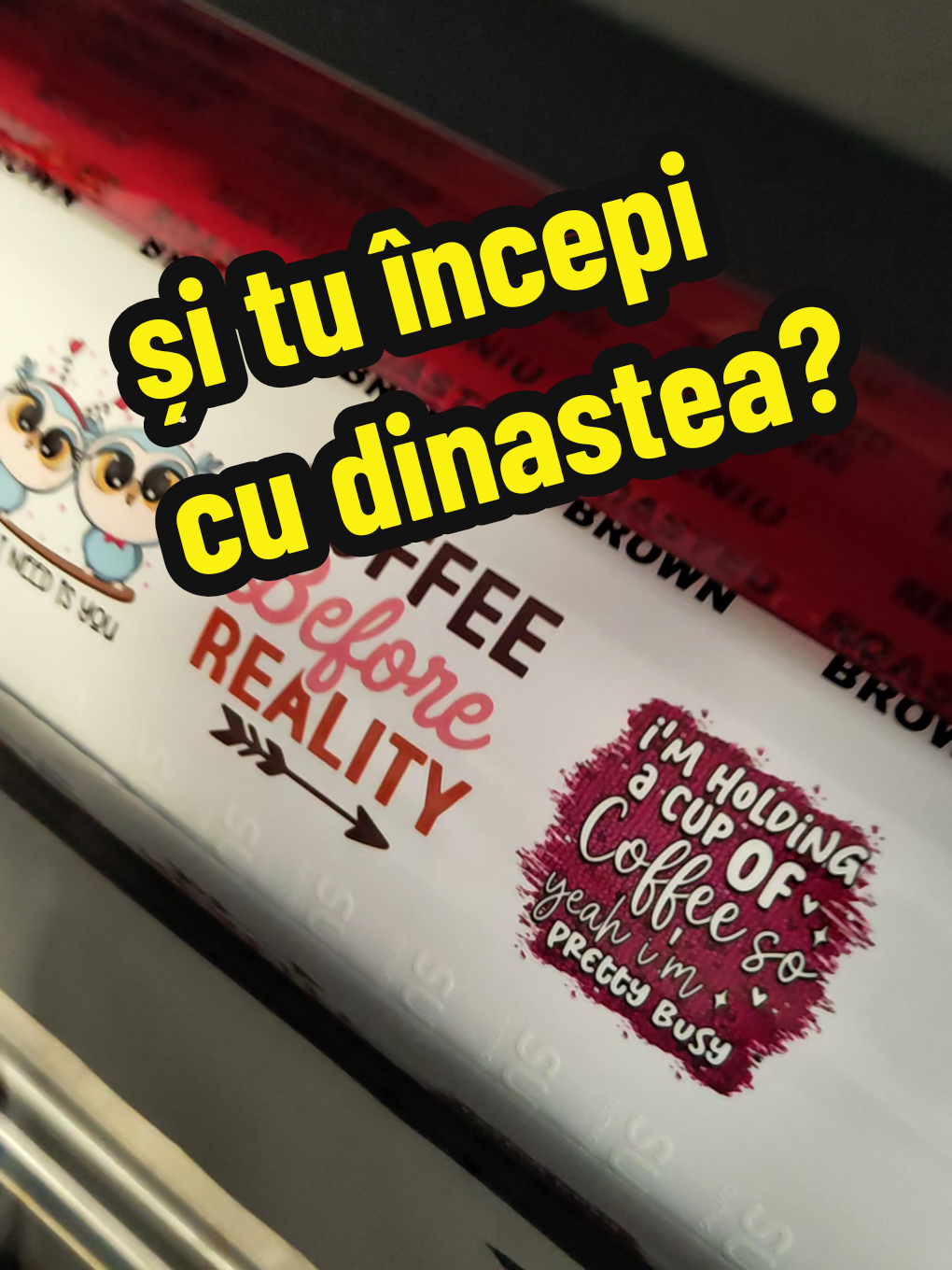 Azi incepem cu #cafea ! Mă rog, print pentru cafenele ♥️ #coffe #sricker #uvdtf #seraprint 