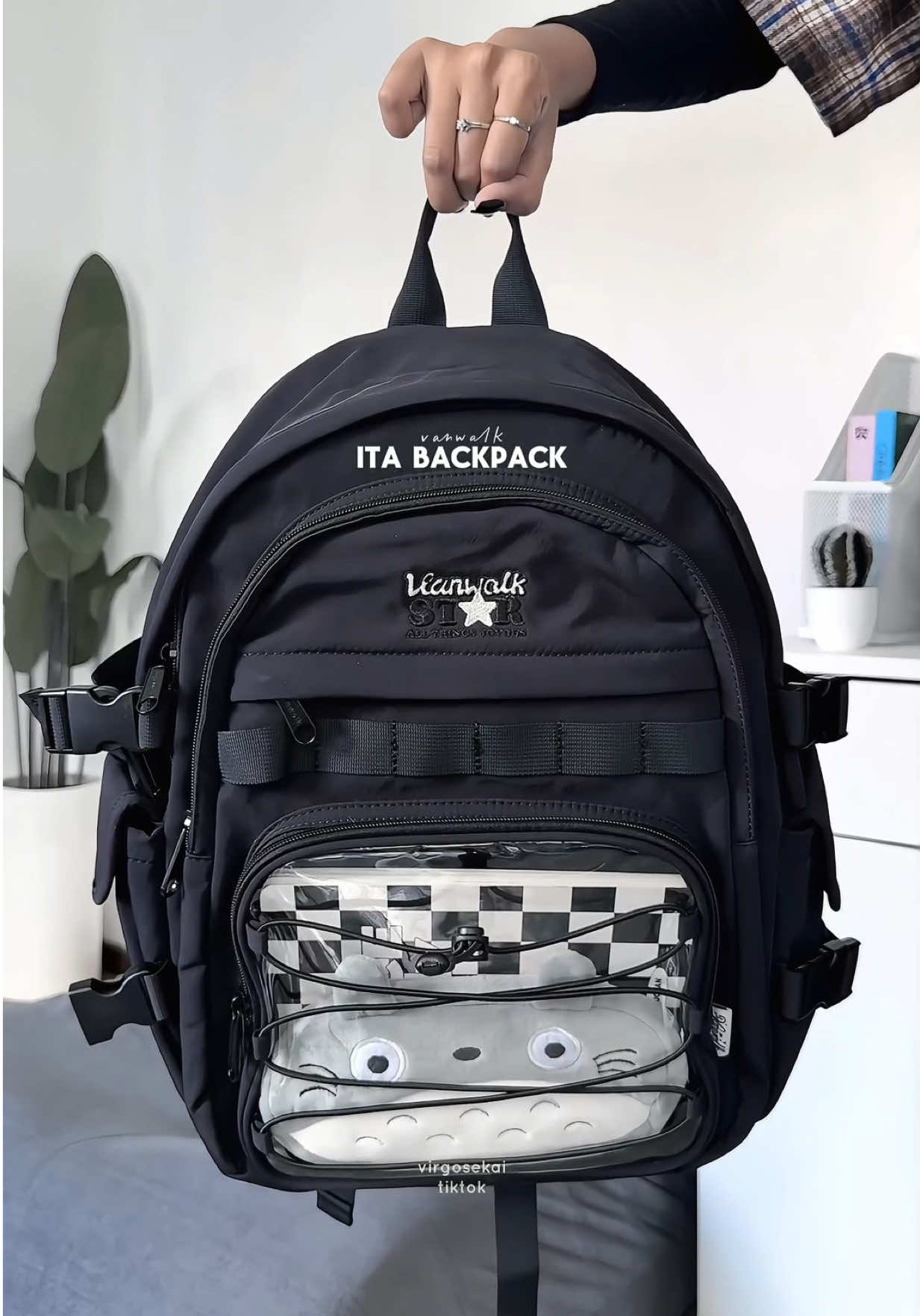 ita backpack from vanwalk 🖤📓 #backpack #backpackforschool #vanwalk 