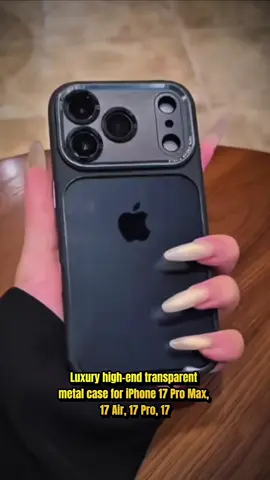 Luxury high-end transparent  metal case for iPhone 17 Pro Max,  17 Air, 17 Pro, 17 #phonecase #iphonecase #case #clearcase #phoneaccessories 