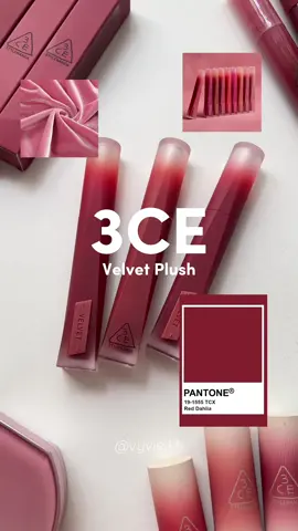 Son mới của 3CE 🍓 | 3CE Velvet Plush #vyviekh #swatches    #HợpTácCùng3CE #velvetplush #3andChịEm 