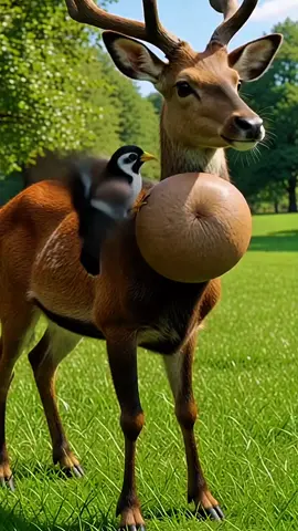 rusa dengan benjolannya yang berisi cacing di dalamnya #animals #animation #ai #shortvideo 