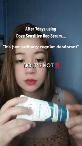 Gentle enough for my sensitive skin? YES ‼️I have never used deodorant since before. This is my first time so it's a risk for me . But @dove.ph @tryandreview #dovedeodorant #doveph #tryandreviewph #deodorant #sensitiveskin 