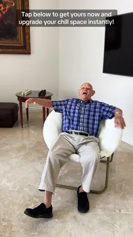 It’s so easy to put together even Cozy Saucer Chairs Faux Fur Living Room Reading Lounge Furniture Folding Comfy... my 90 year old  daddy did it in 20 seconds! ✨✨🫶 #foldingchair #comfychair #cozyliving #homefinds #sweetcrispyfurniture @Sweetcrispy Official 