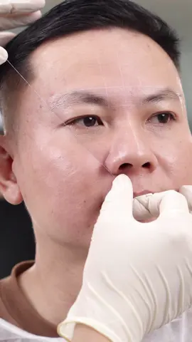 Quy trình tạo sợi mày Nam sẽ ntn #xuhuong #xuhuongtiktok #phunxamthammy #hairstrokes 