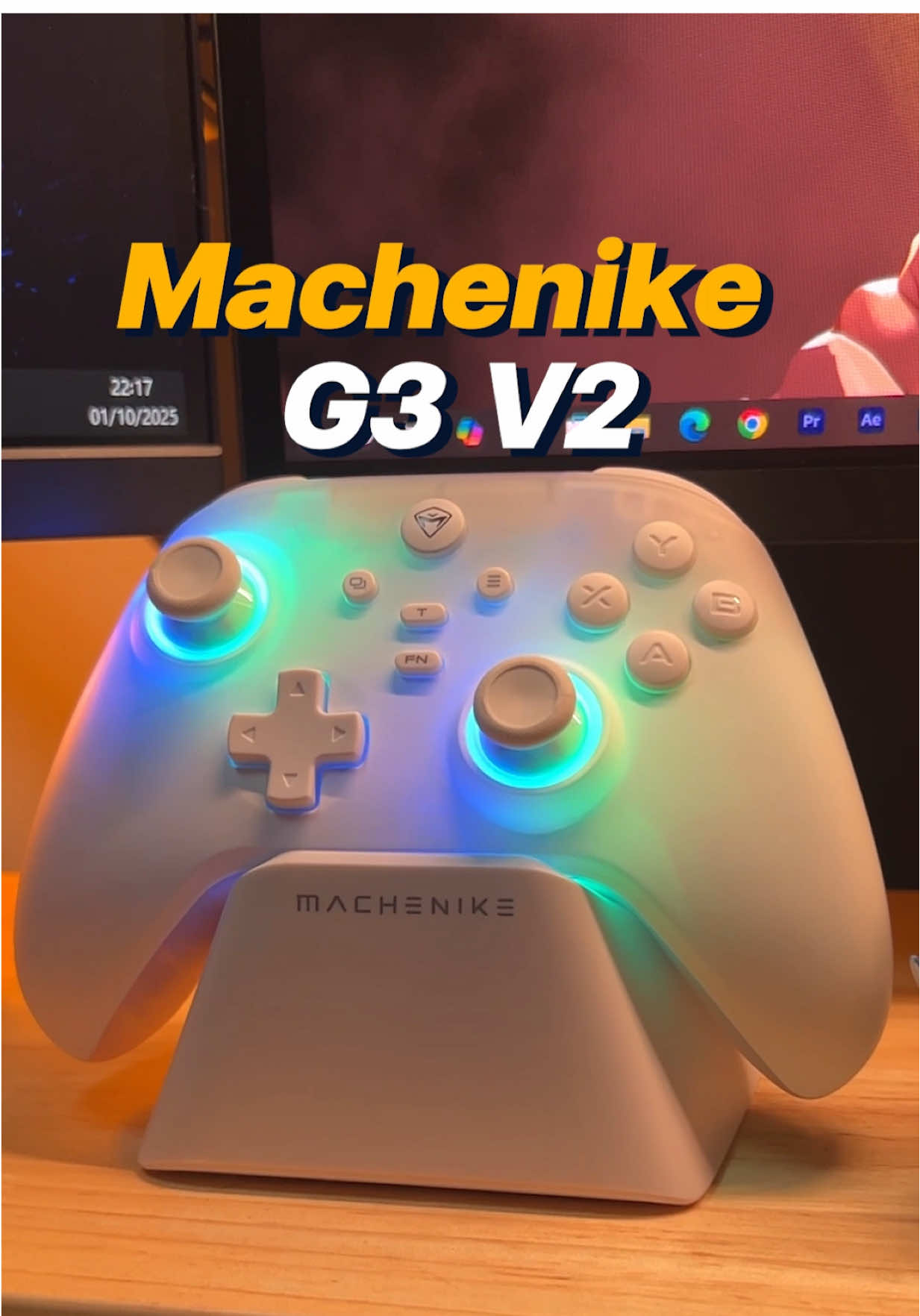 จอยหลักร้อยมีแท่นชาร์จมาให้โคตรจะคุ้ม!! Machenike G3 V2 Polling rate 1000Hz #chatmong #asmr #unboxing #จอยเกม #machenike 