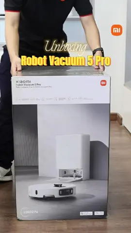 Unboxing Xiaomi Robot Vacuum 5 Pro - Robot hút bụi tích hợp Camera AI thông minh #xiaomi #robotxiaomi #muataitiktokshop 