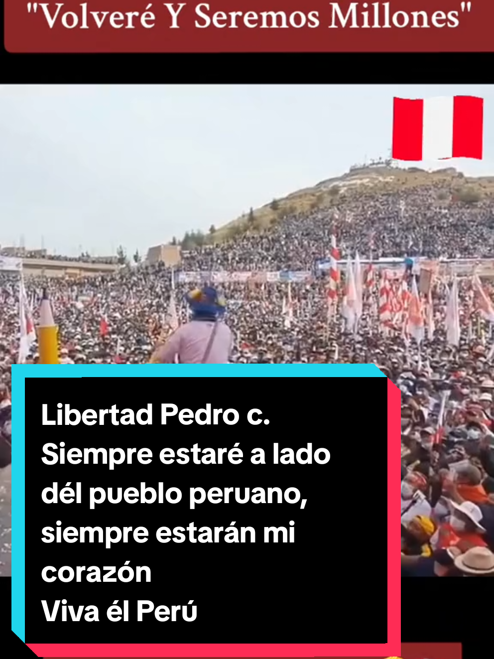 #LIBERTADPEDROCASTILLO  Siempre estaré a lado dél pueblo peruano, siempre estarán mi corazón Viva él Perú. @Exitosa Noticias @Todo con el Pueblo - OFICIAL @🇵🇪 TodoConElPuebloNadaSinEl @Pedro Castillo Terrones 