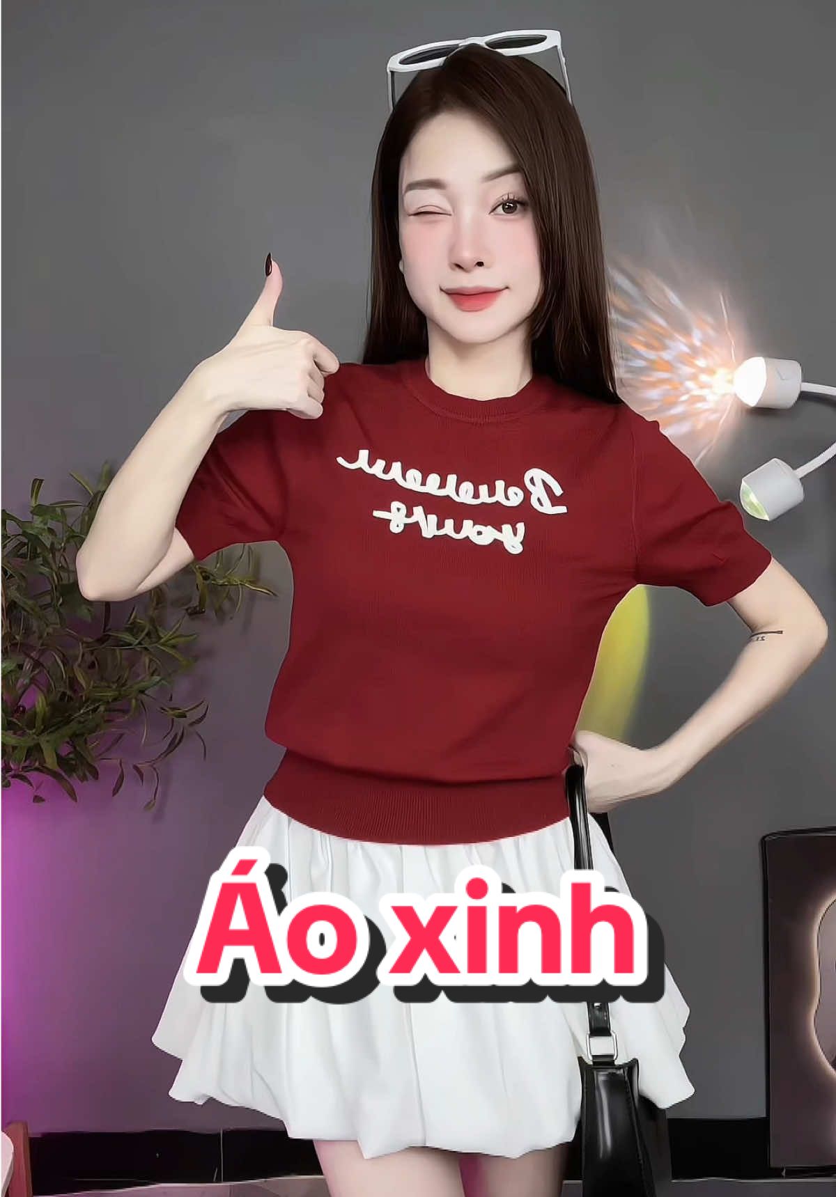 Áo len dệt kim chữ nổi quá xinh 😍#aolendetkim #aoxinh #aoxinhhottrend #thoitrangnu 