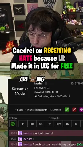 LR finally in LEC!🐀 #caedrel #losratones #lec #leagueoflegends  #creatorsearchinsights 