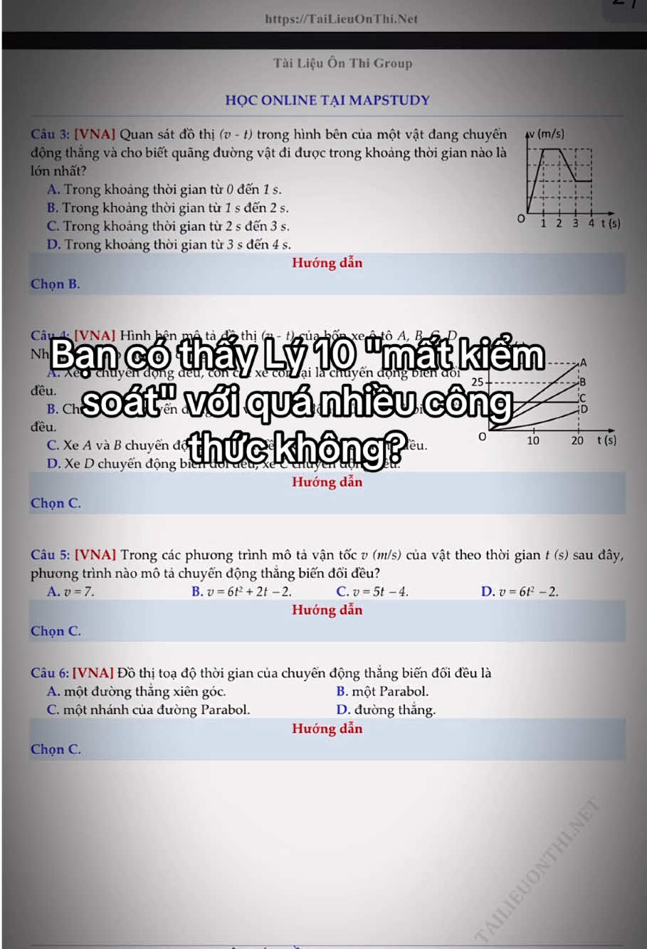 Học Vật lý 10 không còn là 