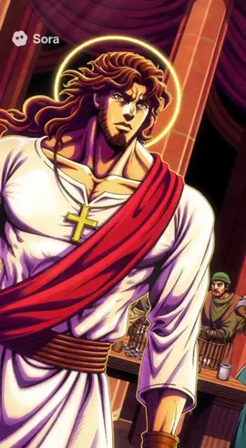 Dude this is actually pretty good #ai #jojosbizarreadventure #jesus #fyp #soraai 