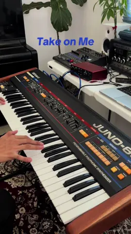 Take on Me - Aha On Vintage Roland Juno-60 #vintagesynth #aha #roland #rolandjuno60 #polysynth 