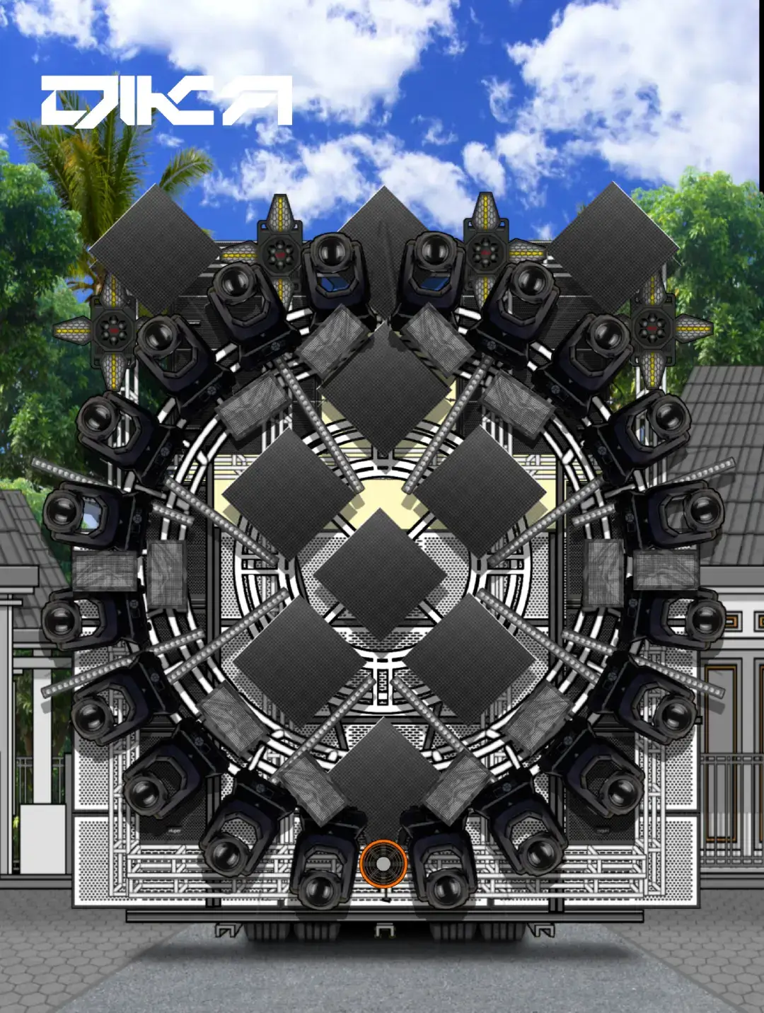 @k5_maximal_audio @pradiptalighting  @tim.sirkus.official  konsep k5 lighting  cine  karnaval  animasi sound system  pixelab  #blitar24jam #fypage #animasisoundsyistem #fyppppppppppppppppppppppp #pixellab 