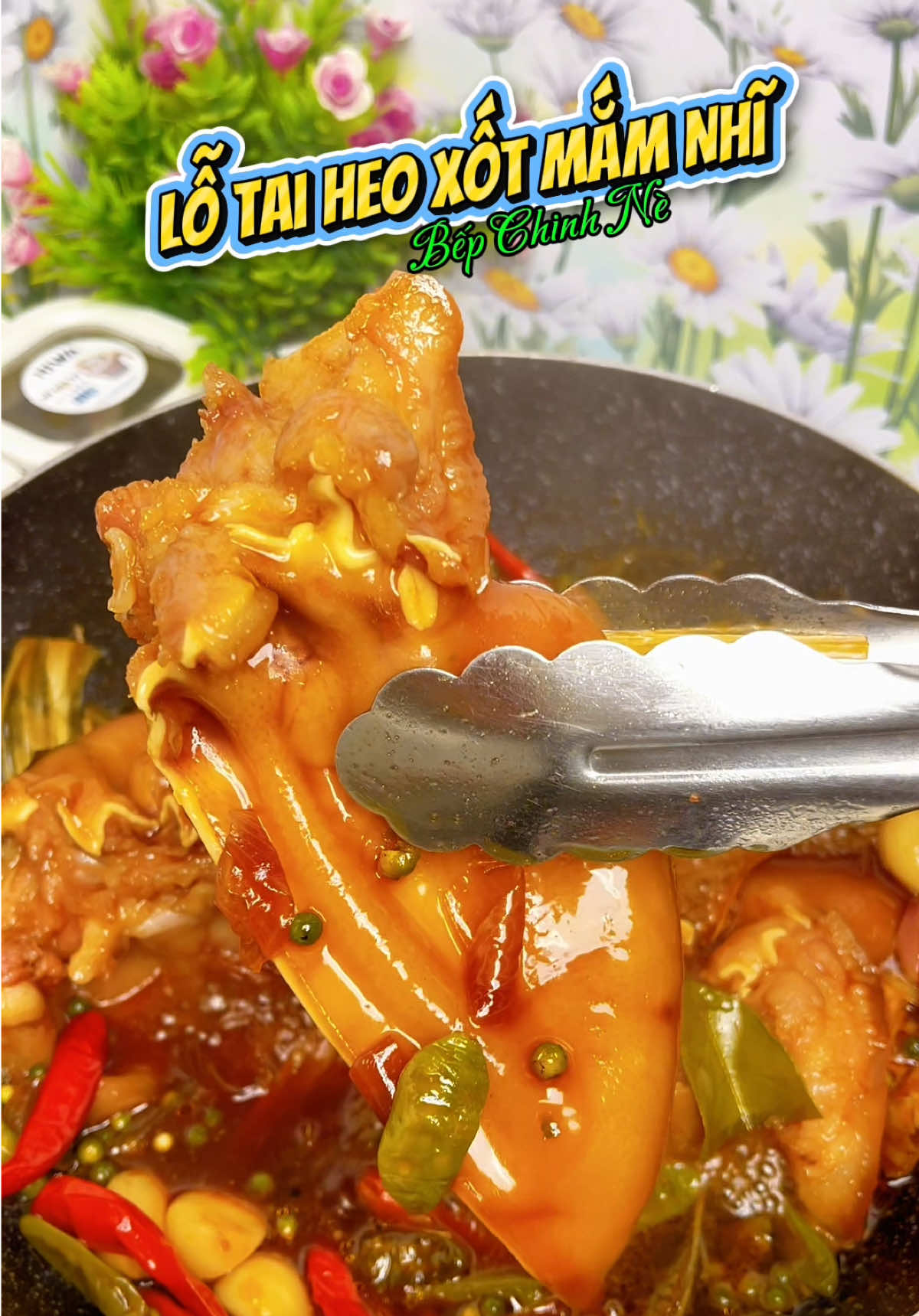 Tai Heo xốt mắm Nhĩ làm món cho ảnh lai rai là hết ý nha #lotaiheo #sotmamnhi #annhau  #annhaumientay #bepchinhne 
