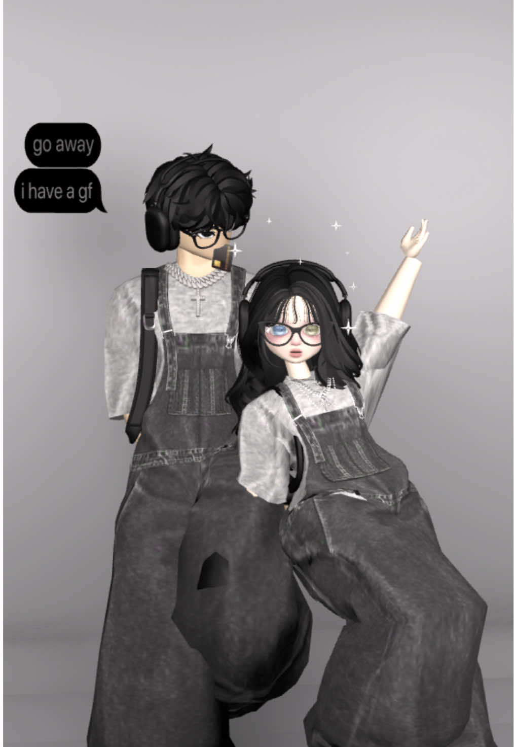 yakali ga ikutan 😋👥 . . . #robloxfyp #outfitcoupleroblox #robloxedit #studiobjfroblox 