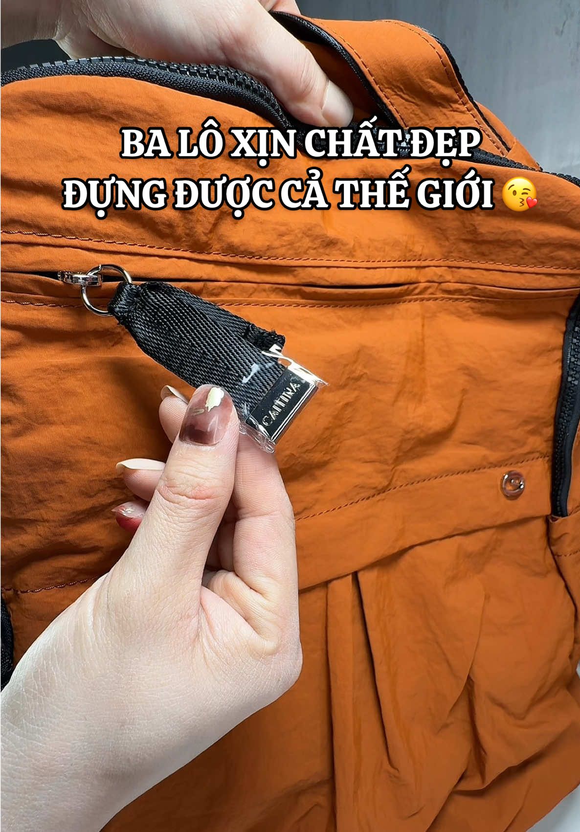 Ba lô xịn cầm nó khác liền luôn mấy bà #balo #balothethao #túi #tuixach #khobau 