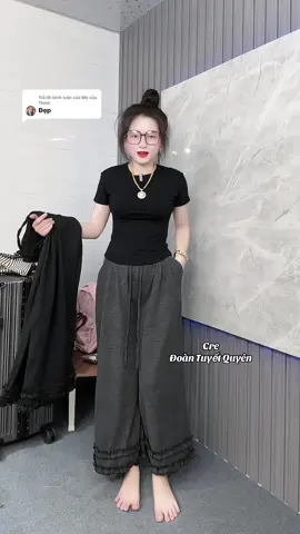 Trả lời @Mẹ của Thịnh quần ống suông lai bèo #quanongsuong #quanongsuongnu #ongsuong #DOANTUYETQUYEN 