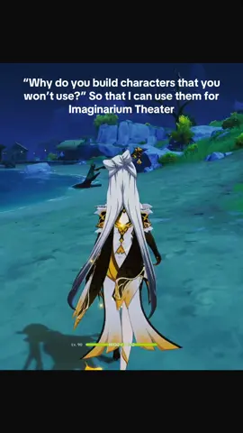 There are other characters too such as Beidou, Candace, Mika, Dahlia, Jean, Iansan, Kachina, Mona, Diluc, Keqing, etc. When it comes to standard five-stars, I actually use Tighnari, Dehya, and rarely Qiqi outside Imaginarium Theater #ningguanggenshinimpact #colleigenshinimpact #lisagenshinimpact #noellegenshinimpact #GenshinImpact 