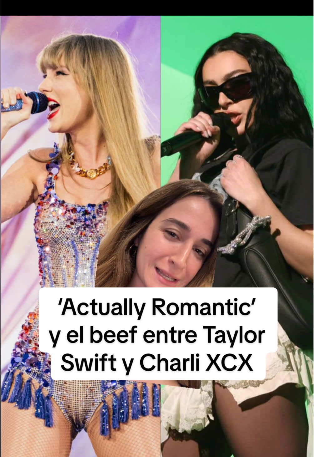 ¿Actually romantic es sobre Charli XCX? Sympathy is a knife y toda la explicación que necesitas saber sobre este beef #taylorswift #charlixcx #thelifeofashowgirl  #brat #salseo 