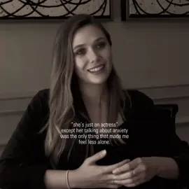 bit of a different post than usual :) watching Lizzie talk about her anxiety was the only thing I did for a very long time in my life. she’s the only person who managed to explain exactly how I felt, and that made me feel a lot less alone or weird for struggling with it. I thought, if someone can struggle with anxiety and still manage to become such a successful actress and achieve so much, maybe I can too. and I genuinely think that’s the only inspiration or reason that I tried to make something of my life and decided to try so hard not to let anxiety rule my life. Lizzie has my whole heart and I wish I could thank her for it <3 #elizabetholsen #anxiety #MentalHealth #fyp #mentalillness 