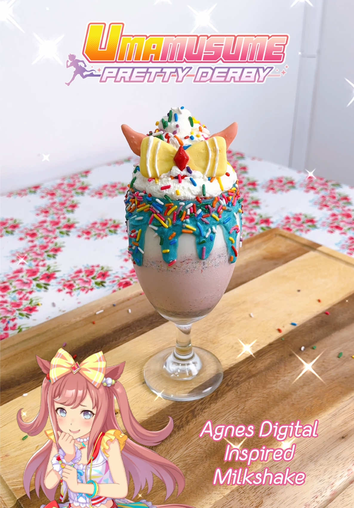 Doesn’t she look like candy??🍬🍭 (This is part of my Halloween series bc candy is an important aspect of it!) #umamusume #umamusumeprettyderby #agnesdigital #animefood #fypシ 