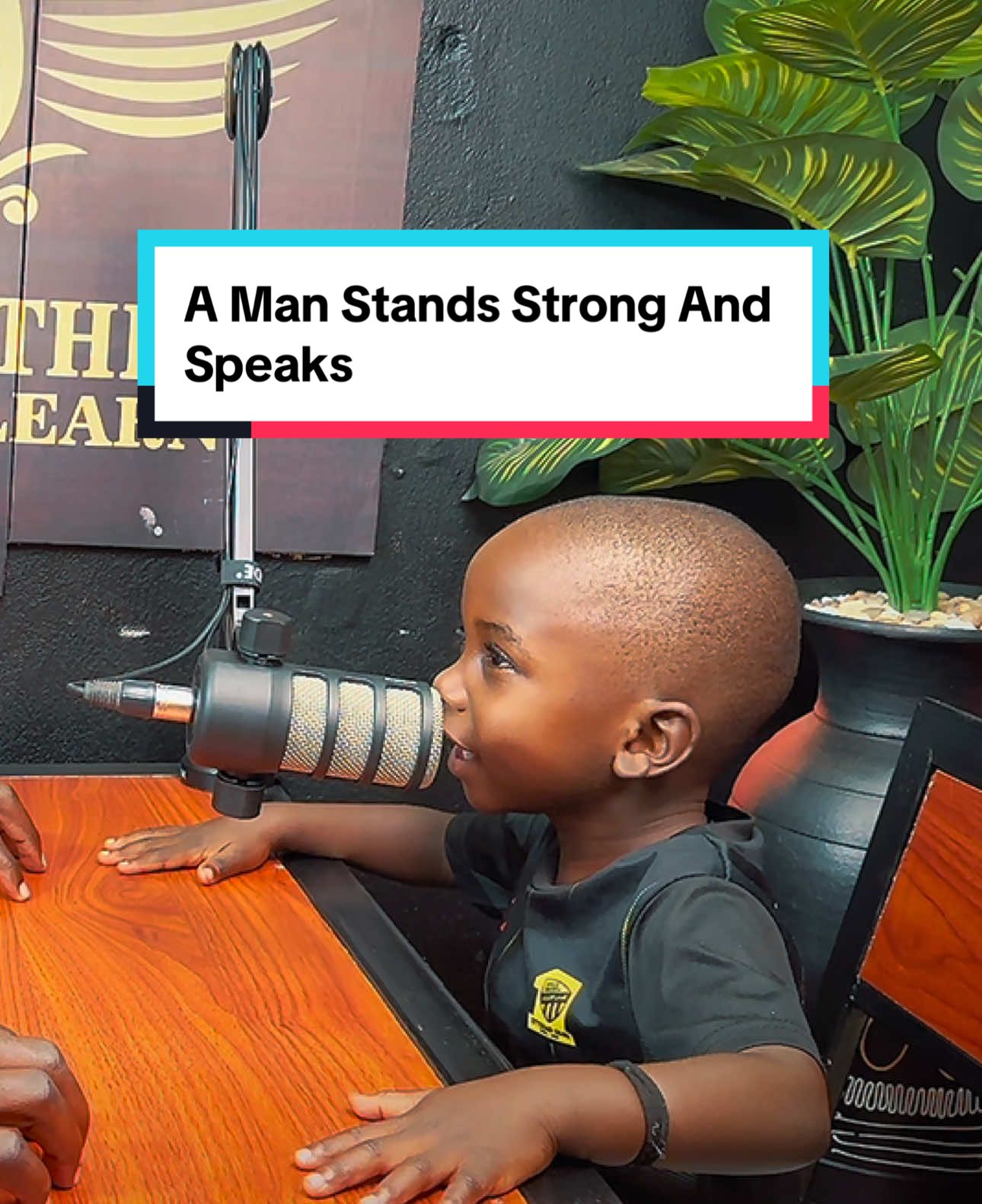 A man stands strong and speaks.  #WealthWithinKidzSkool #Mentorship #wealthymindset 