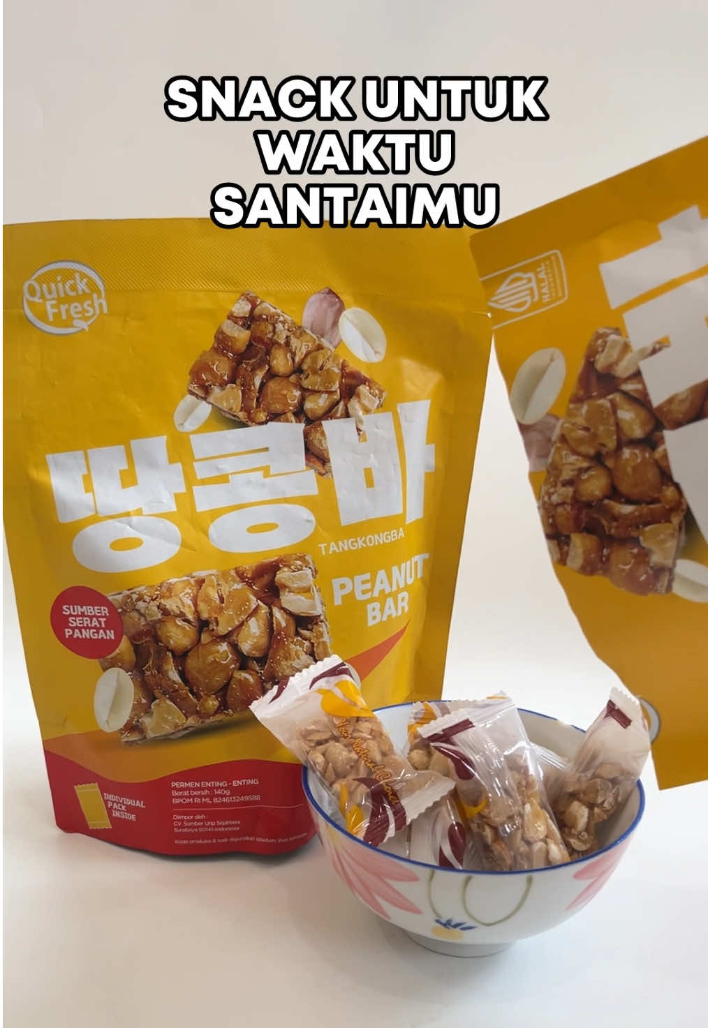 suka ngemil kacang? camilan ini untukmu!🤩 #quickfresh #snackbar #permenentingenting #snackviraldikorea 