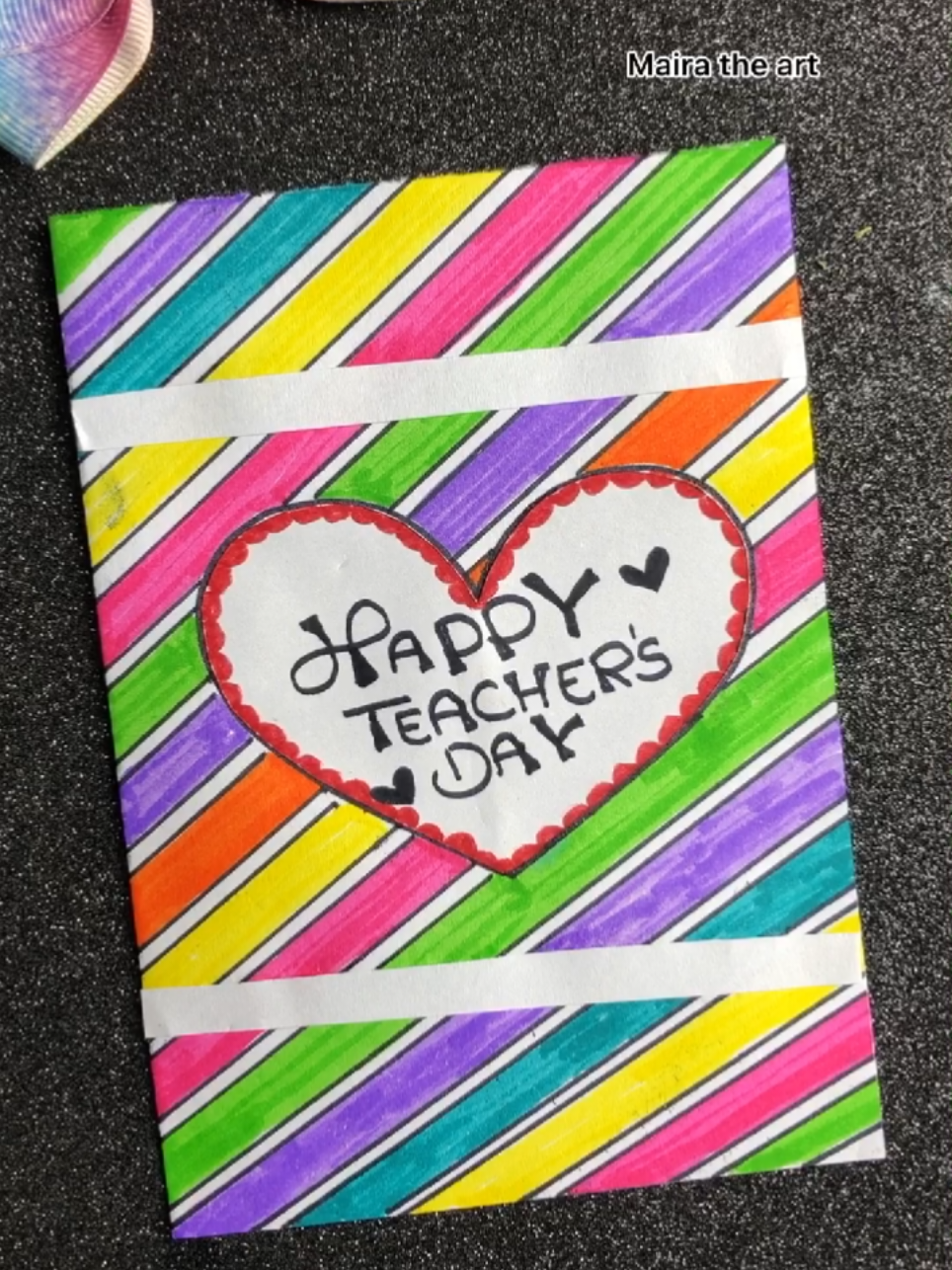 cute 😍 teachers day gift for ur teacher ♥️ #DIY #teacher #gift #craft #foryoupage 