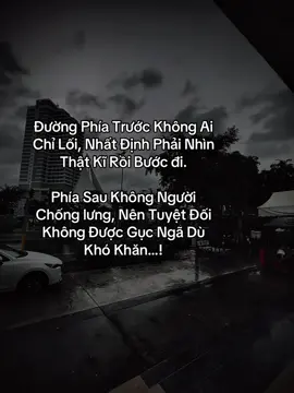 Đường Phía Trước Không Ai Chỉ Lối, Nhất Định Phải Nhìn Thật Kĩ Rồi Bước đi.  Phía Sau Không Người Chống lưng, Nên Tuyệt Đối Không Được Gục Ngã Dù Khó Khăn…! #fyp #tamtrang #sory #sttxahoi #hoanganh29012003 