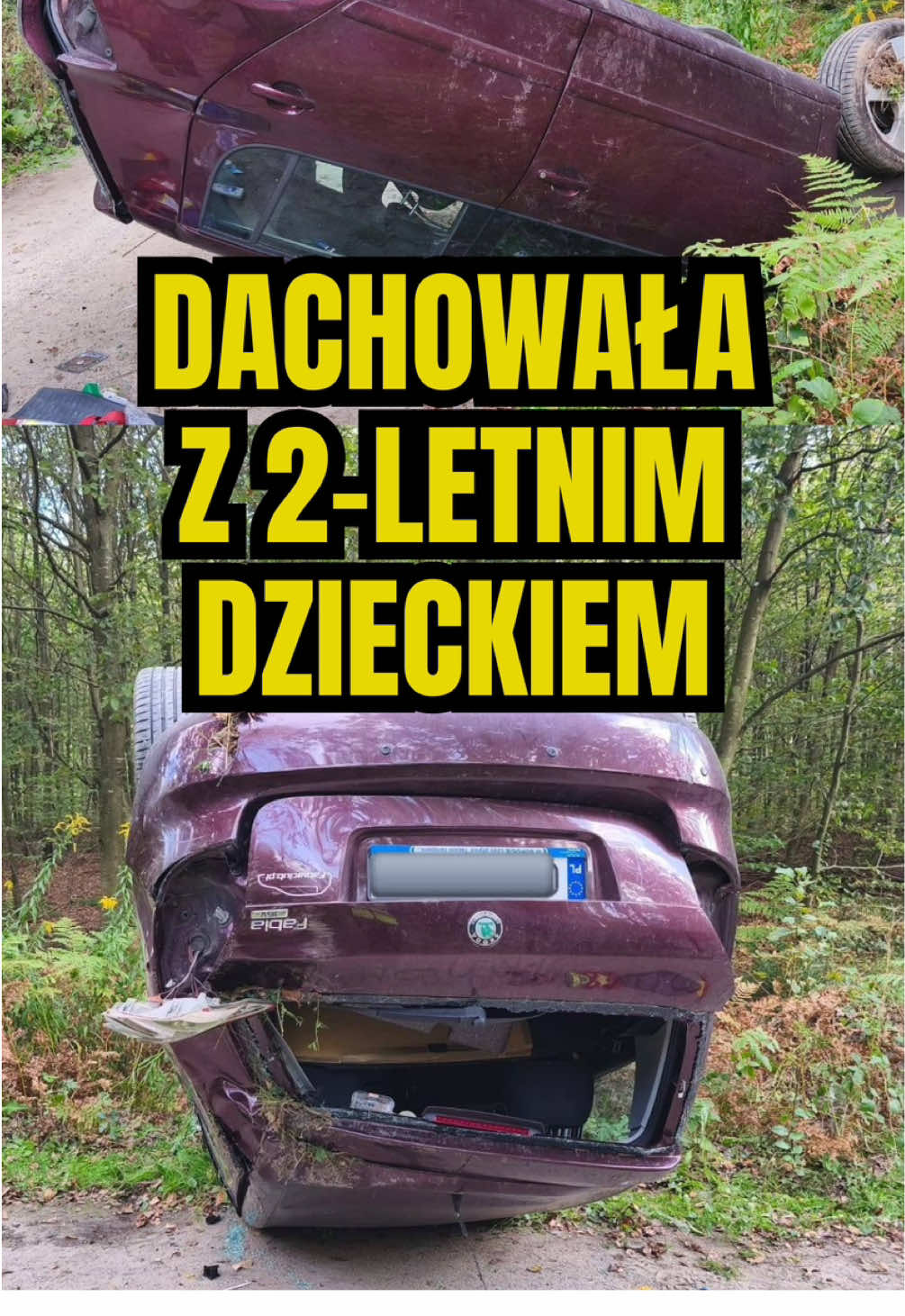 32-letnia matka dachowała z 2-letnim dzieckiem. Miała 1,5 promila #policja #ilawa #polskiedrogi #piratdrogowy #piracidrogowi 
