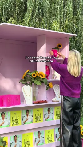 the news is out: 20% off everything!*💛 ELLE Smart Shopping Days are here! this weekend only, online & in all boutiques ✨ #myjewellery #timetoshop 