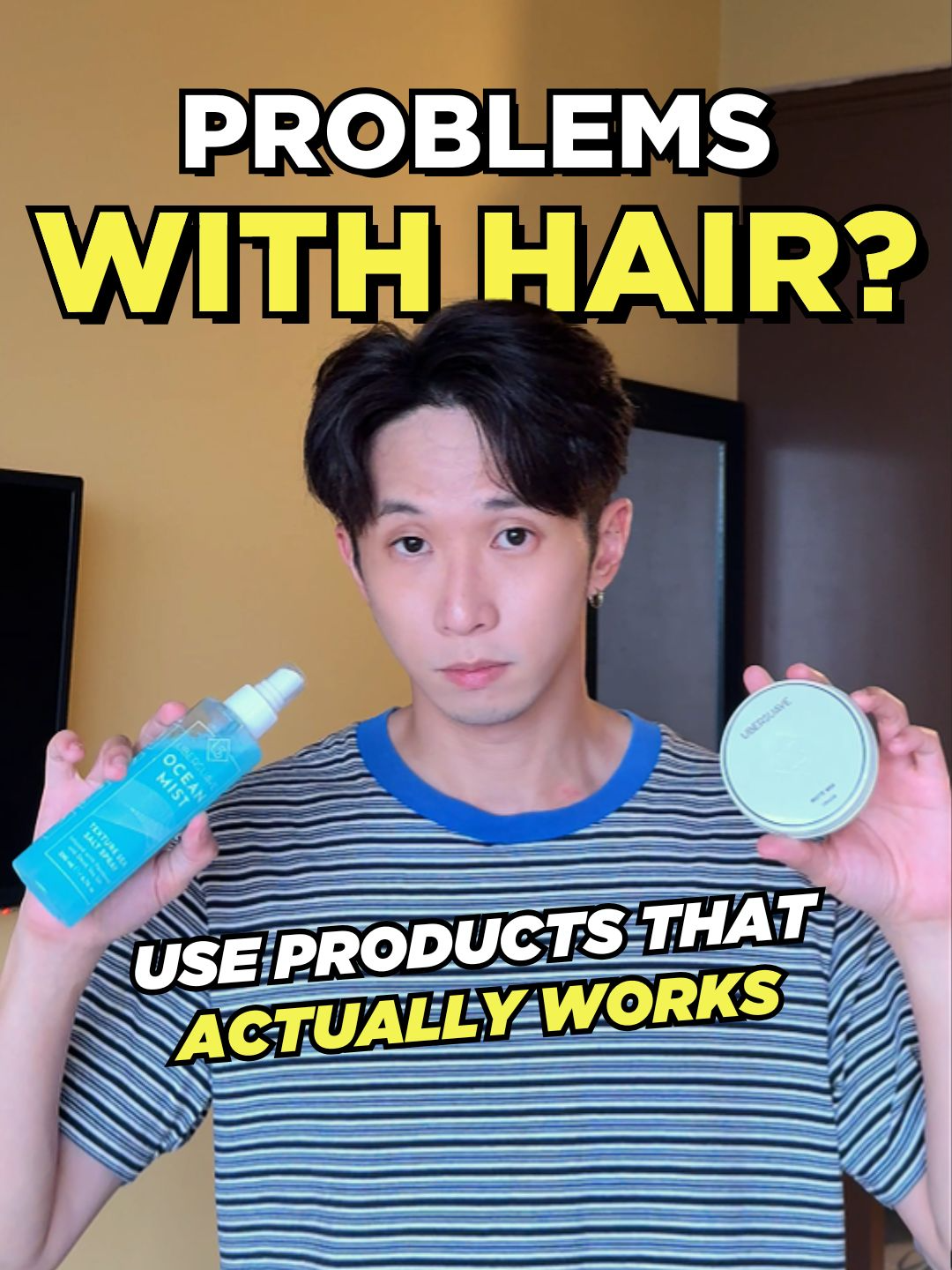 Bro: Hair products that don’t work, Us: #hairstyling #hairtok #menshair #hairtransformation#hair #fyp