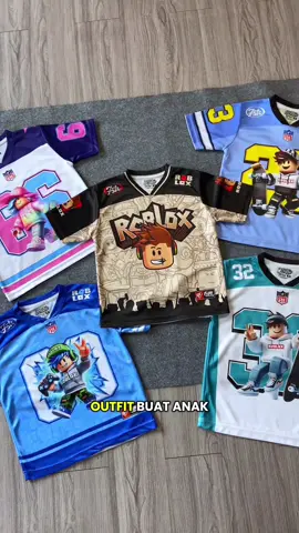 Jersey Anak ROBLOX lucu nih bund, cocok untuk main seharian #jersey #jerseyanak #robloxgames #bajuanak 