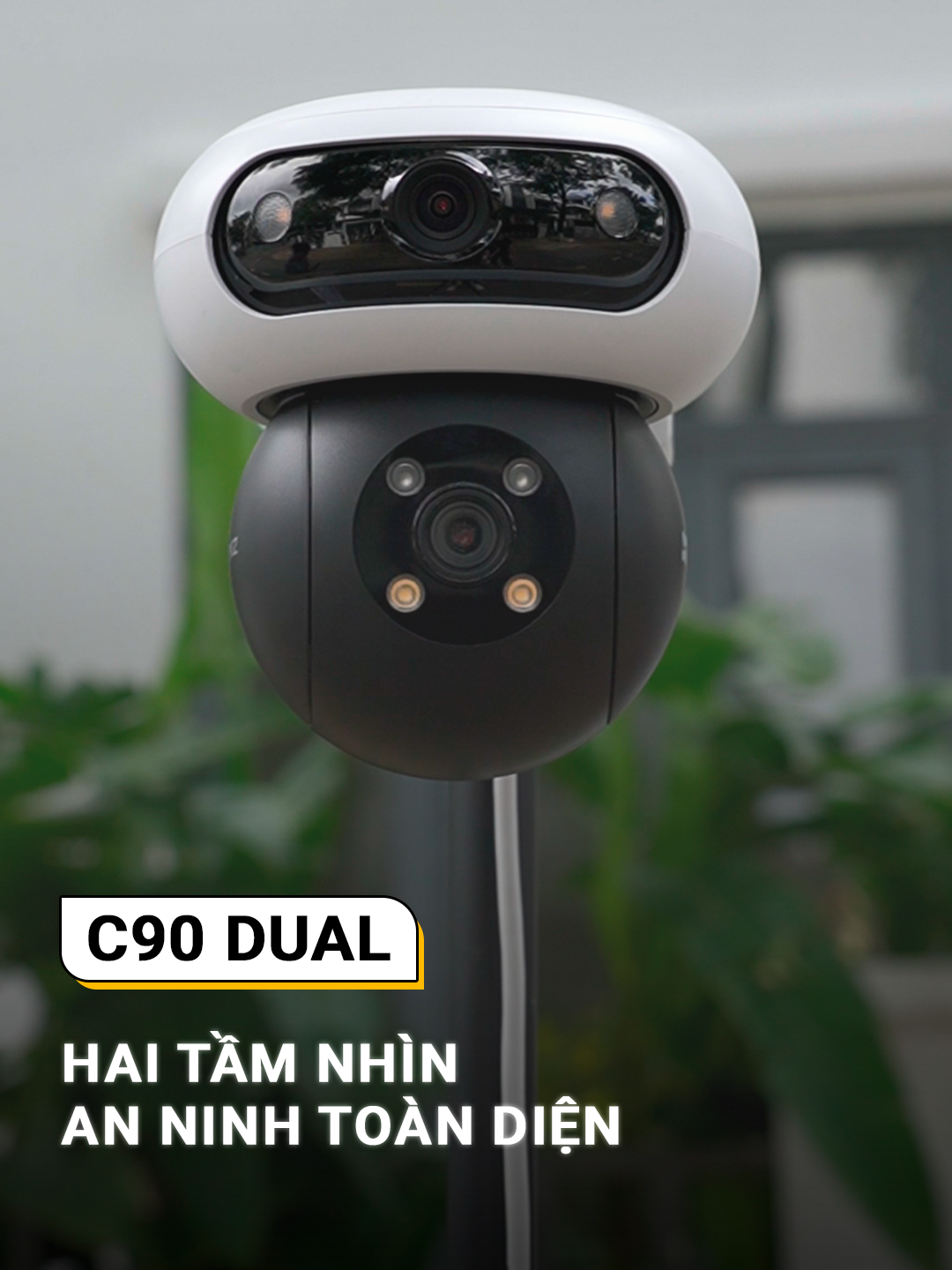 Camera C90 ống kính kép, gấp đôi an ninh. Một ống kính bao quát, một theo dõi chi tiết #EZVIZ #EZVIZVietnam #C90 #cameraanninh #camerangoaitroi
