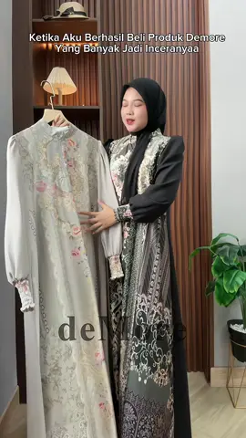 Akhirnya berhasil belanja produk deMore yang udah jadi incaran! New launching Gamis Zavina cakep banget! Join live sekarang juga🛍️ #promoguncang1010 #newlounching #bajulebaran2026 #gamislebaran #joinlive 