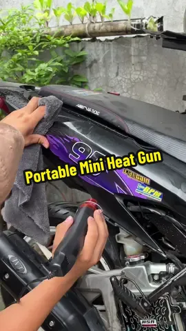 Kayang kaya mo na mag diy ng decals ng motor mo pag meron ka nito 🔥 #heatgunfordiy #heatblowerforsticker #heatblower #heatgun #installdecals 