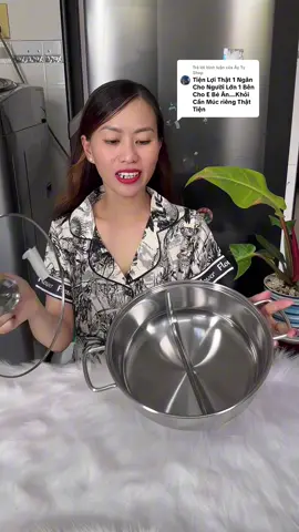 Trả lời @Ây Ty Shop Nồi lẩu inox 2ngăn tiện mà bền lắm nha#andohang1617 #noilau #noilaudanang #noilau2ngan #giadung 