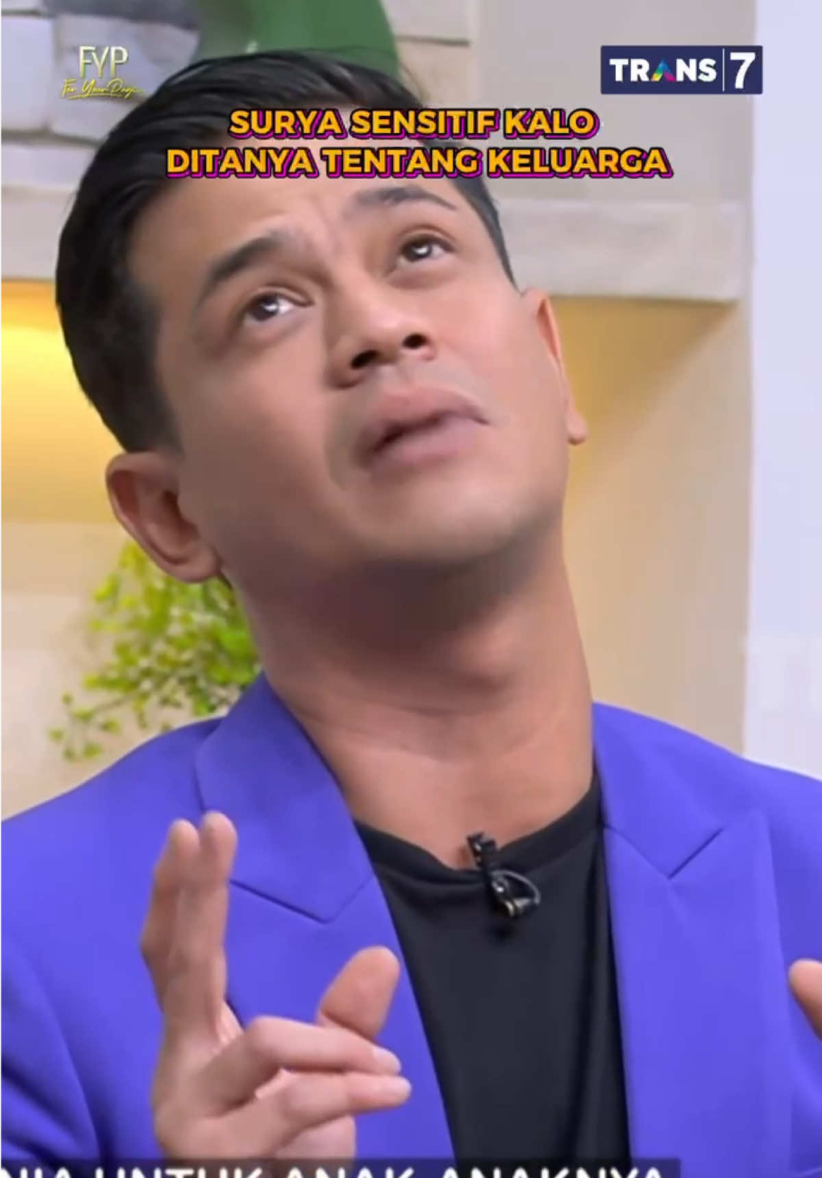 Covernya galak tapi asli nya melow yaa ternyata pak Sur  #suryainsomnia #fyptrans7 #trans7 