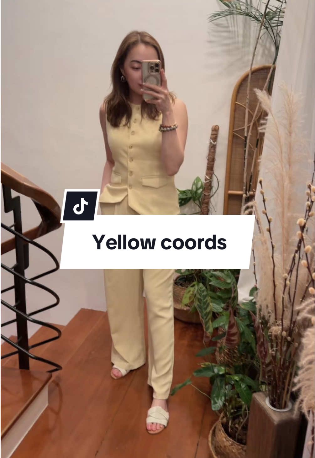 Love this butter yellow set! And it’s very affordable too. #coordset #yellowoutfit #outfitideas #casualoutfits #tiktokshop 