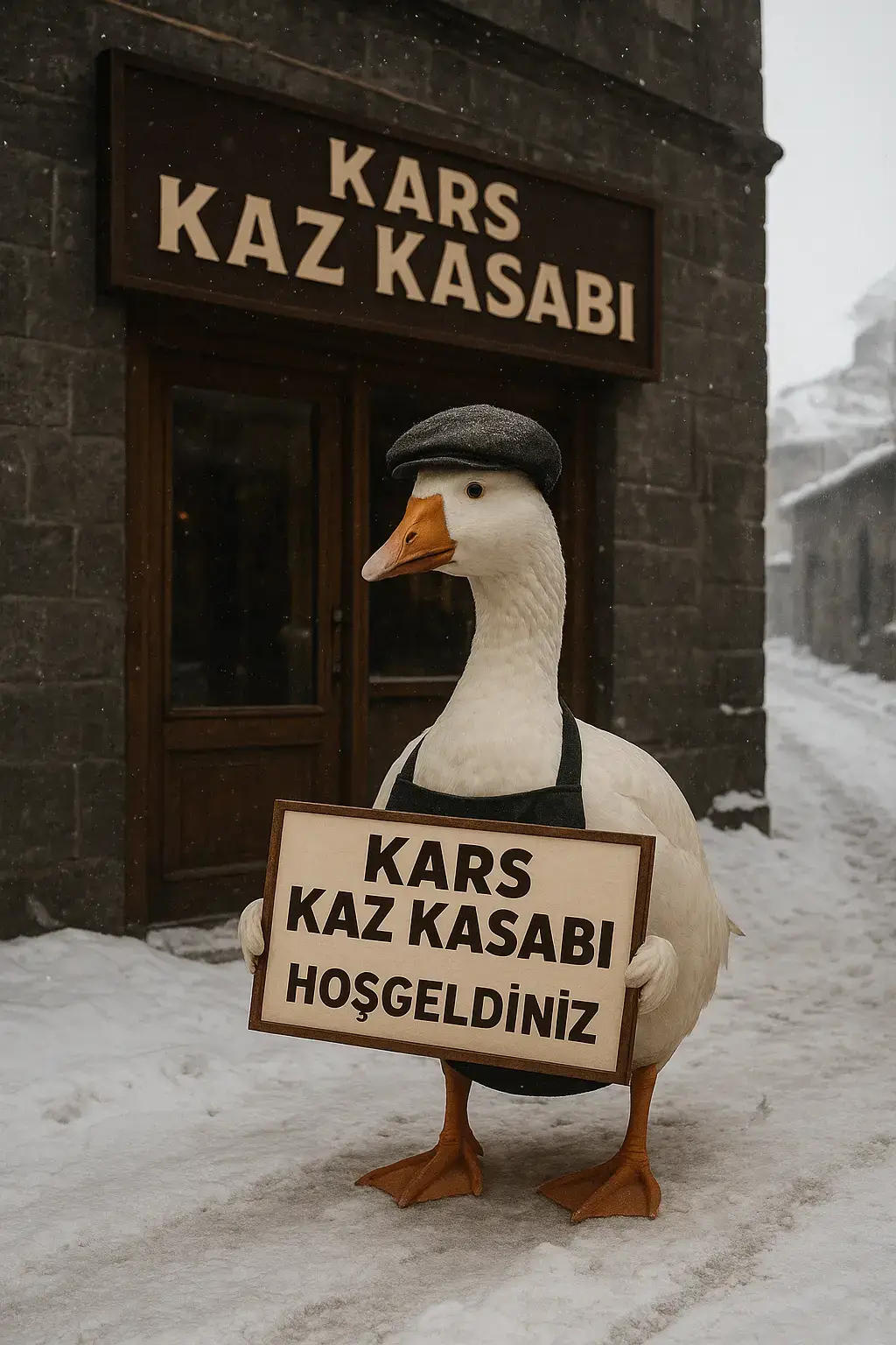 yapay zeka ile Kars ta kaz esnaf olursa nasıl olurdu adlı çalışmam nasıl olmuş #kars #kars36 #kesfet #maddidestek 