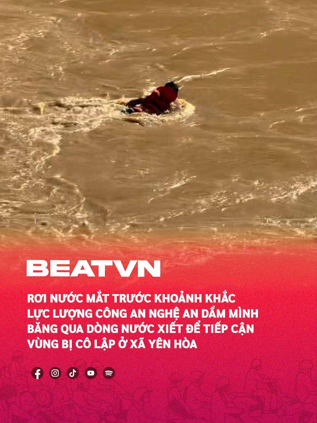 Công an Nghệ An vượt lũ để tiếp cận bà con bị cô lập #beatnetwork #beatvn #ngaplut #baobualoi #nghean